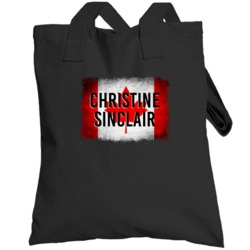 Country Flag Christine Sinclair Canada Football Olympics Totebag