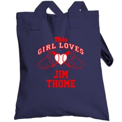 This Girl Loves Jim Thome Cleveland Baseball Player Classic Totebag