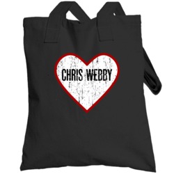Chris Webby Distressed Heart Hip Hop Totebag