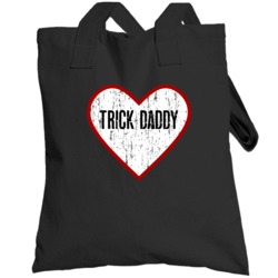 Trick Daddy Distressed Heart Hip Hop Totebag
