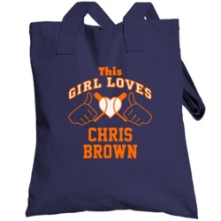 This Girl Loves Chris Brown Detroit Baseball Player Classic Totebag