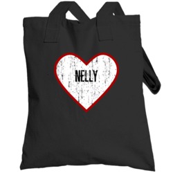 Nelly Distressed Heart Hip Hop Totebag