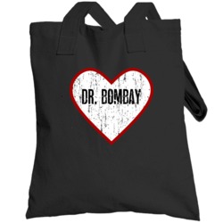 Dr Bombay Distressed Heart Hip Hop Totebag