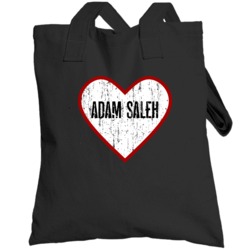 Adam Saleh Distressed Heart Hip Hop Totebag