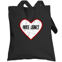 Mike Jones Distressed Heart Hip Hop Totebag