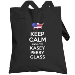 Keep Calm And Love Kasey Perry Glass Usa Equestrian Olympics Totebag