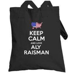 Keep Calm And Love Aly Raisman Usa Gymnastics Olympics Totebag