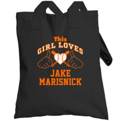 This Girl Loves Jake Marisnick Miami Baseball Player Classic Totebag