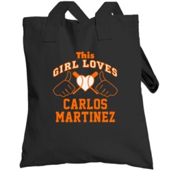 This Girl Loves Carlos Martinez Miami Baseball Player Classic Totebag