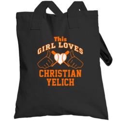 This Girl Loves Christian Yelich Miami Baseball Player Classic Totebag