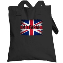Country Flag Mo Farah Great Britain Track 10000 M Olympics Totebag
