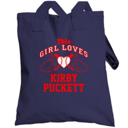 This Girl Loves Kirby Puckett Minnesota Baseball Player Classic Toteba