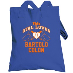 This Girl Loves Bartolo Colon New York Baseball Player Classic Totebag