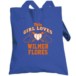 This Girl Loves Wilmer Flores New York Baseball Player Classic Totebag