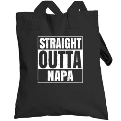 Straight Outta Napa High School Funny Compton Parody Totebag