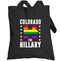 Colorado For Hillary Clinton 2016 Election Lgbt Support Totebag