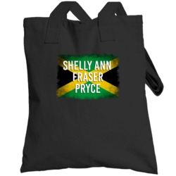 Country Flag Shelly Ann Fraser Pryce Jamaica Track 100 M Olympics Tote