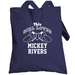 This Girl Loves Mickey Rivers New York Ny Baseball Player Classic Tote
