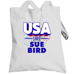 Usa Loves Sue Bird Usa Basketball Olympics Totebag