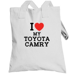 I Love My Toyota Camry Car Enthusiast Totebag