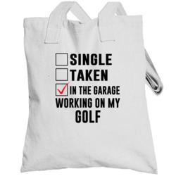 Single Taken In The Garage Working On My Golf Car Buff Totebag
