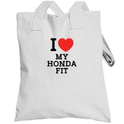 I Love My Honda Fit Car Enthusiast Totebag