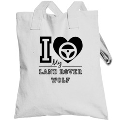 I Love My Land Rover Wolf Car Enthusiast Totebag