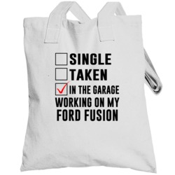 Single Taken In The Garage Working On My Ford Fusion Car Buff Totebag