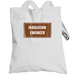 Irrigation Engineer Vintage Look Distressed Wood Texture Totebag