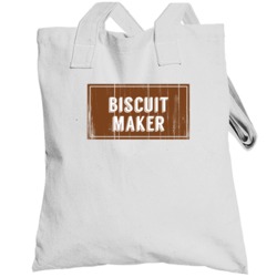 Biscuit Maker Vintage Look Distressed Wood Texture Totebag