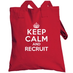 Keep Calm And Recruit Recruiter Totebag