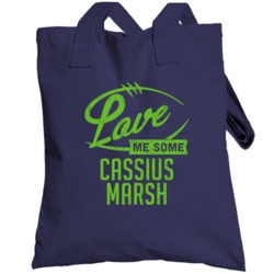 Love Me Some Cassius Marsh Seattle Football Sports Athlete Totebag