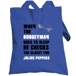 Julius Peppers Charlotte North Carolina Boogeyman Totebag