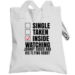 Inside Watching Johnny Sokko And His Flying Robot Tv Show Totebag