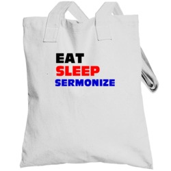 Eat Sleep Sermonize Priest Totebag