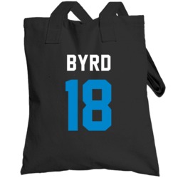 Jersey Back Damiere Byrd Carolina Football Team Fan For Black Totebag