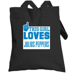This Girl Loves Julius Peppers Carolina Football Team Fan Totebag
