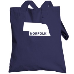 Norfolk Nebraska Custom City Patriotic Usa Totebag