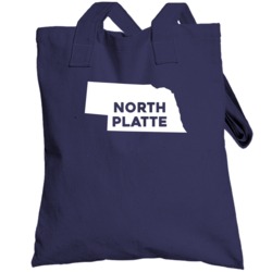 North Platte Nebraska Custom City Patriotic Usa Totebag