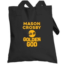 Mason Crosby Is A Golden God Football Green Bay Fan Totebag