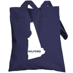 Milford New Hampshire Custom City Patriotic Usa Totebag