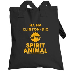 Ha Ha Clinton-dix Is My Spirit Animal Football Green Bay Fan Totebag