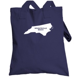 Wrightsville Beach North Carolina Custom City Patriotic Usa Totebag