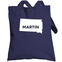 Martin South Dakota Custom City Patriotic Usa Totebag