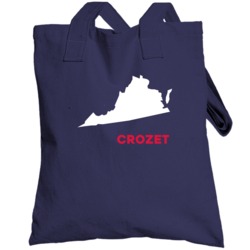 Crozet Virginia Custom City Patriotic Usa Totebag