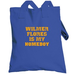Wilmer Flores Is My Homeboy New York Brooklyn Baseball Sports Totebag