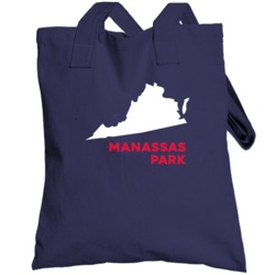 Manassas Park Virginia Custom City Patriotic Usa Totebag