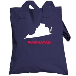 Powhatan Virginia Custom City Patriotic Usa Totebag