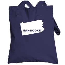 Nanticoke Pennsylvania Custom City Patriotic Usa Totebag