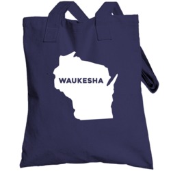 Waukesha Wisconsin Custom City Patriotic Usa Totebag